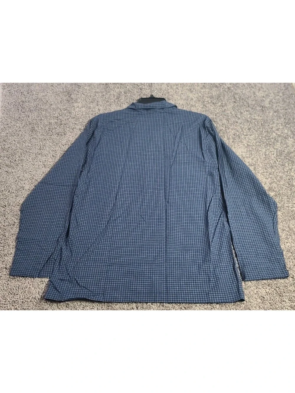 Polo Ralph Lauren Pajama Sleep Shirt Mens Long Sleeve Button Down Blue Sz Medium